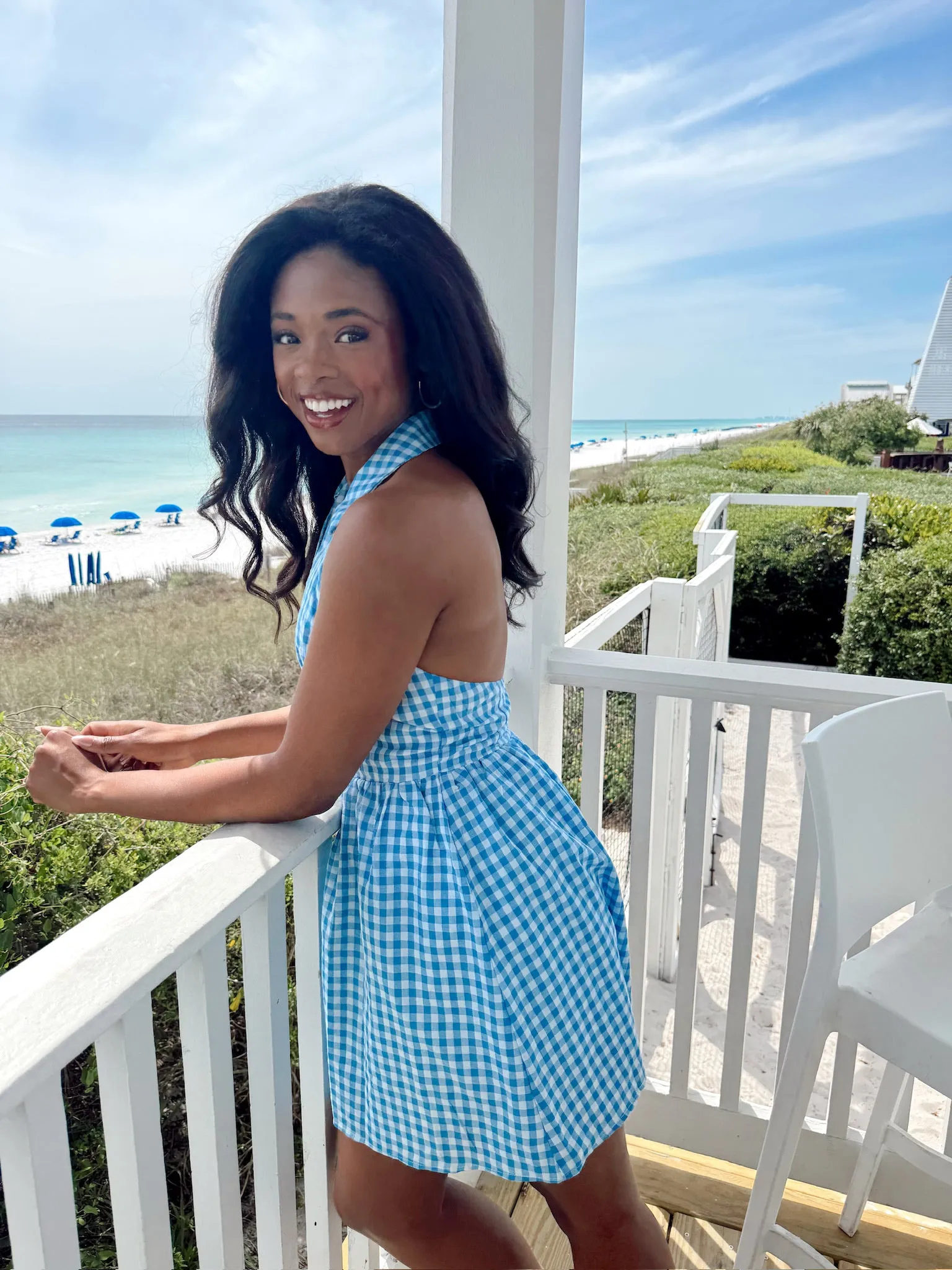 Pretty In Power Gingham Dress sold by Bella Rose boutique product image thumbnail 3