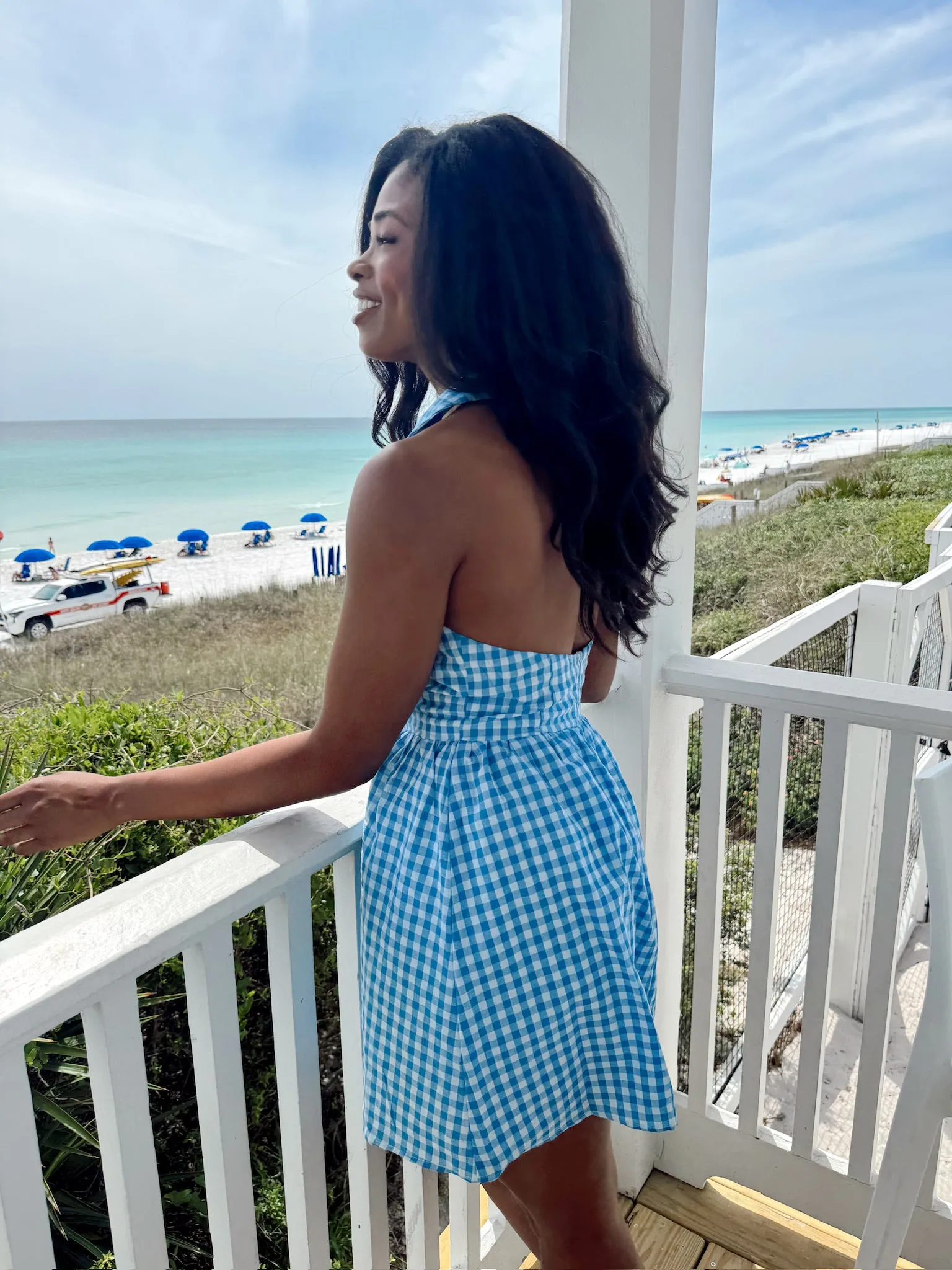 Pretty In Power Gingham Dress sold by Bella Rose boutique product image thumbnail 4