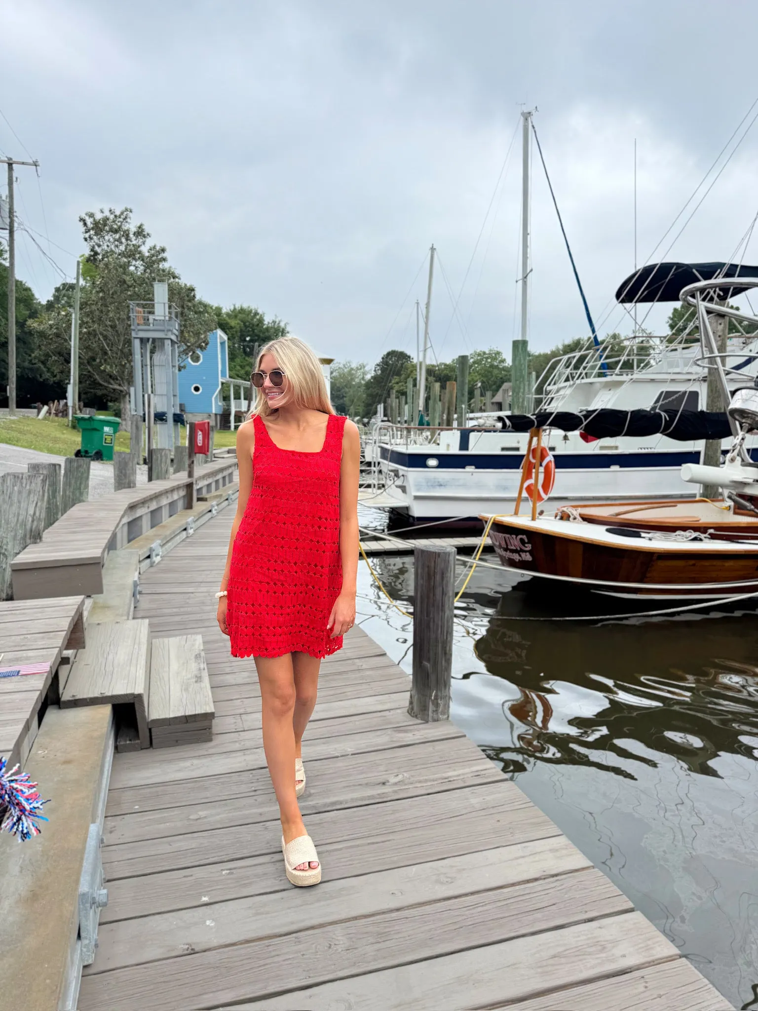 Full Transparency Crochet Mini Dress sold by Bella Rose boutique product image thumbnail 5