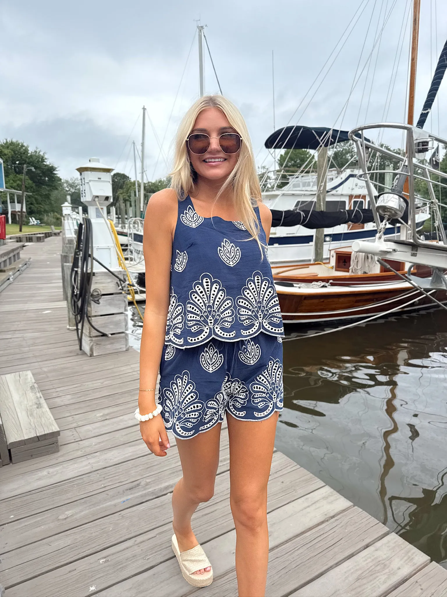 Stitched In Freedom Two-Piece Set sold by Bella Rose boutique