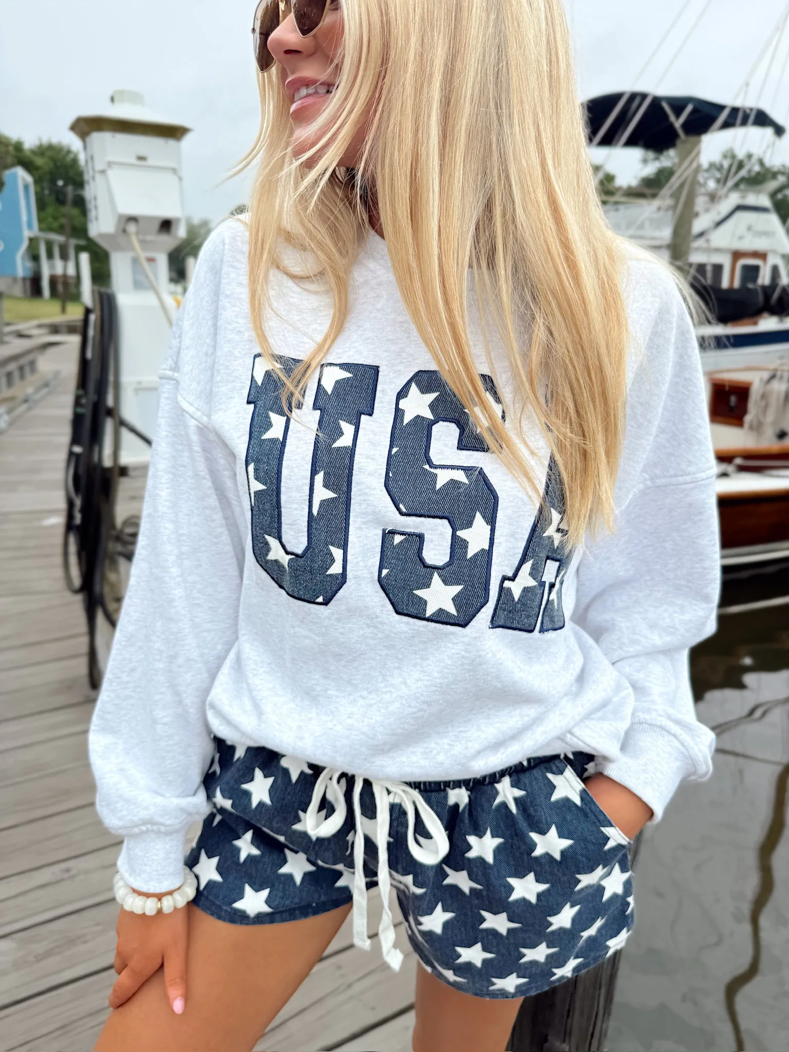 All The Stars Denim Shorts sold by Bella Rose boutique product image thumbnail 4