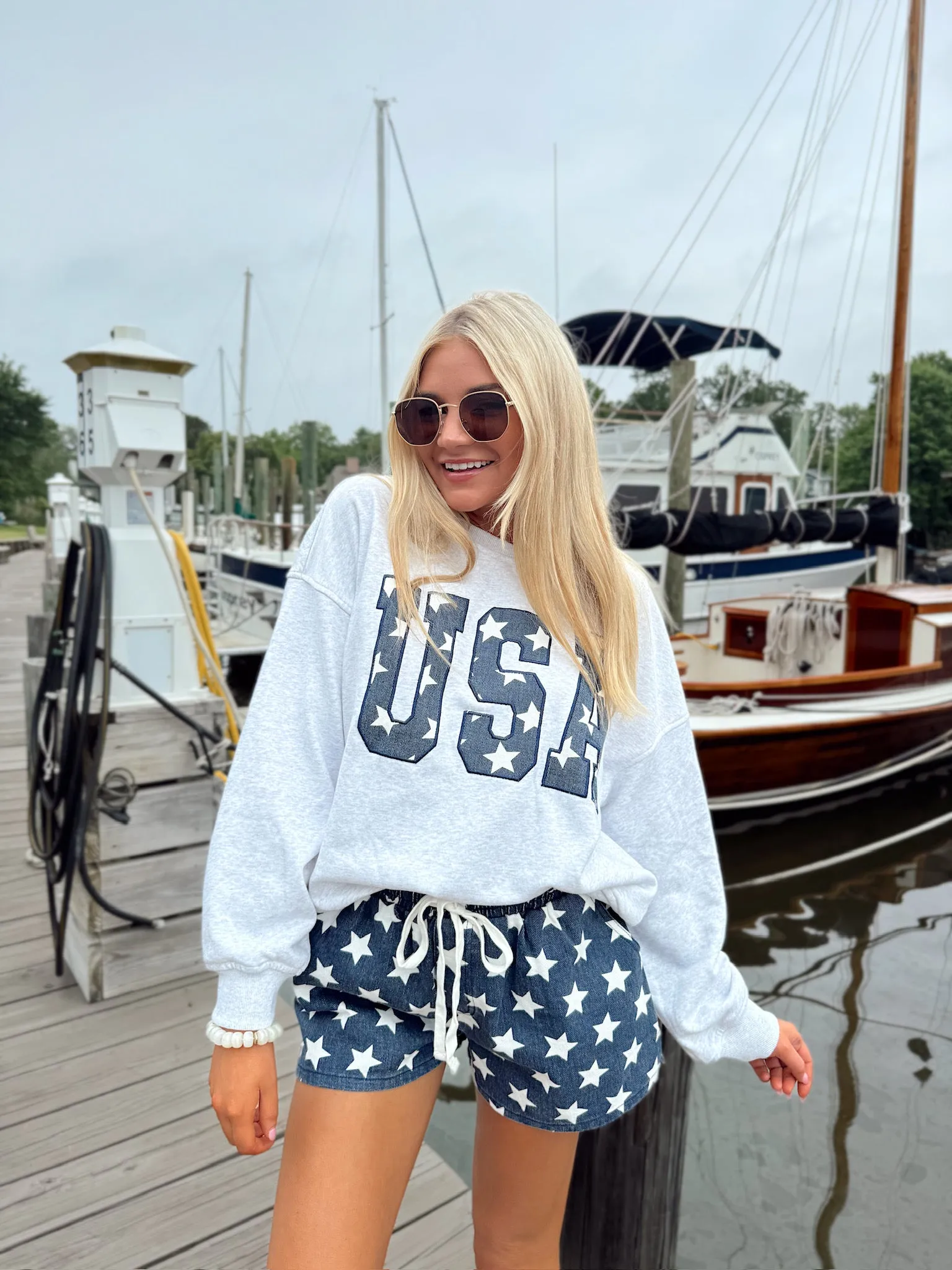 All The Stars Denim Shorts sold by Bella Rose boutique product image thumbnail 3