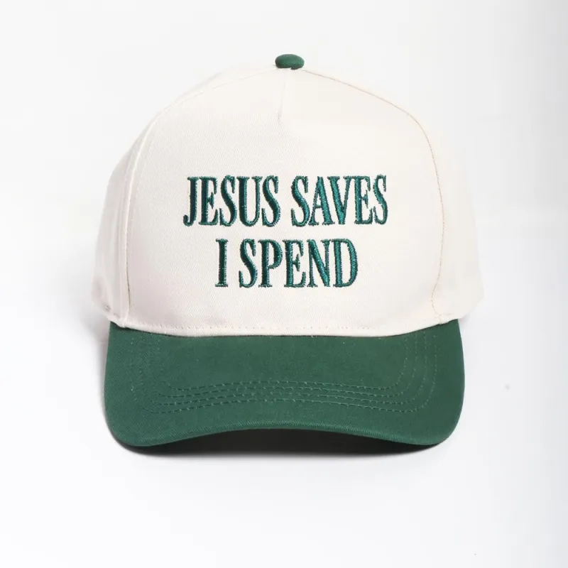 Jesus Saves I Spend Trucker Hat made by Bella Rose boutique