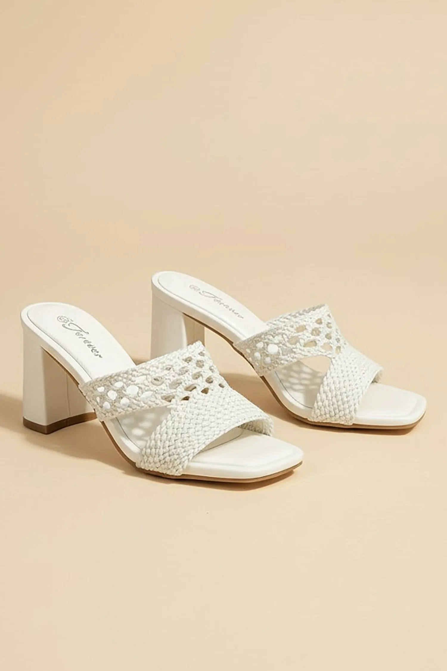 Forever Destiny Woven Block Heels sold by Bella Rose boutique product image thumbnail 2