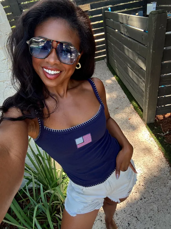 American Spirit Tank Top made by Bella Rose boutique