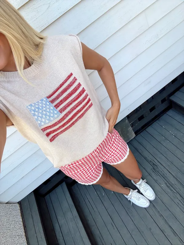 Paint The Town Gingham Shorts made by Sunday Edition