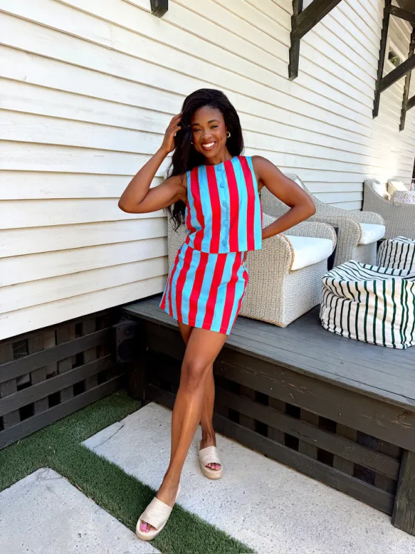 Close Encounters Stripe Skirt made by entro