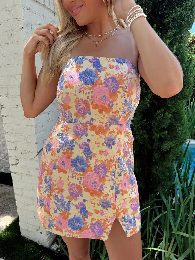 Blush And Breeze Floral Mini Dress sold by Bella Rose boutique product image thumbnail 5