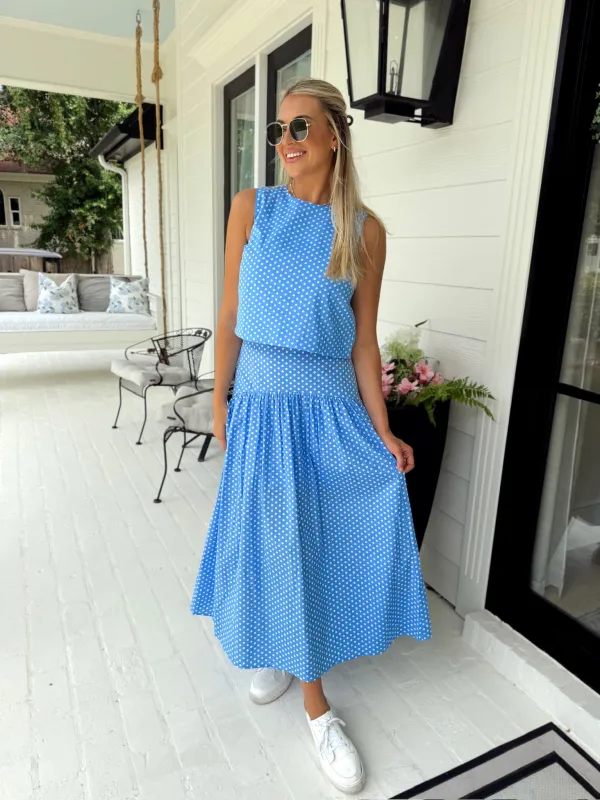 Blue Skies Ahead Maxi Skirt made by Day + Moon