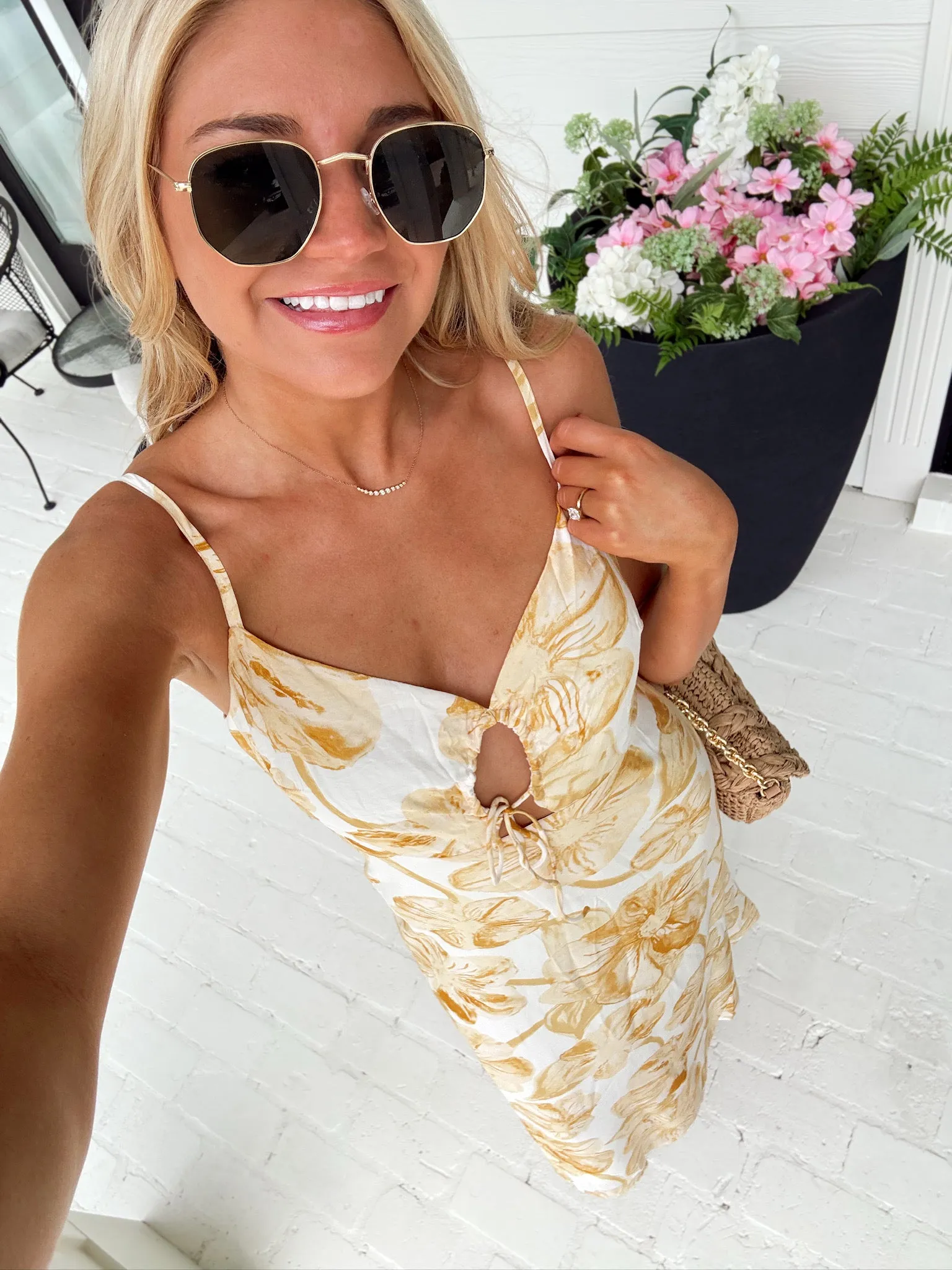 Petals In The Sun Midi Dress sold by Bella Rose boutique product image thumbnail 4