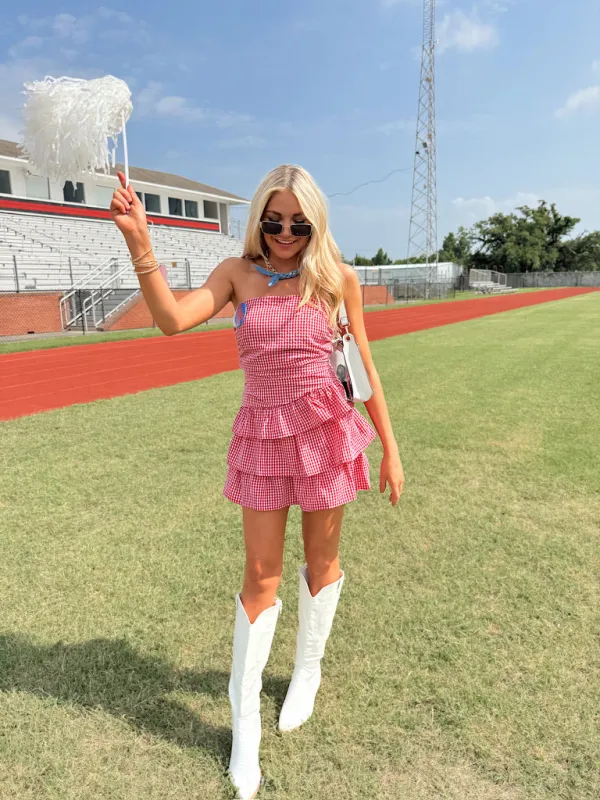 Gentle Spark Strapless Mini Dress made by Day + Moon