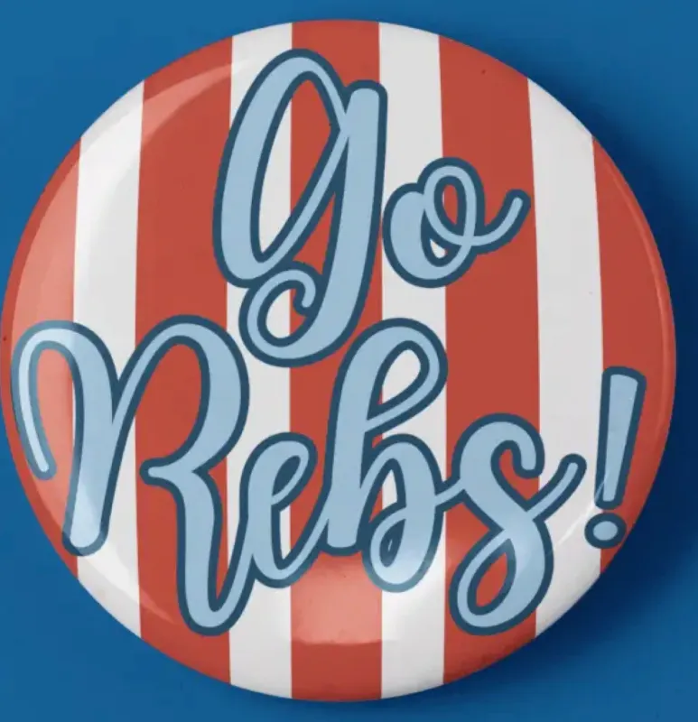 Ole Miss Gameday Buttons made by Bella Rose boutique