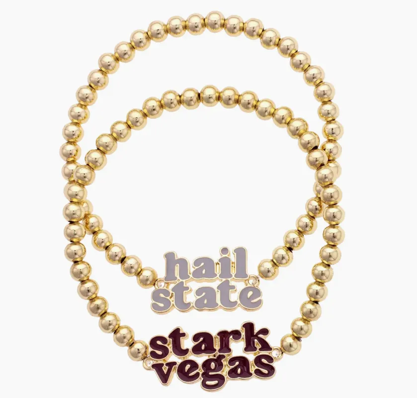 MSU Bead Bracelet Set made by Canvas Style