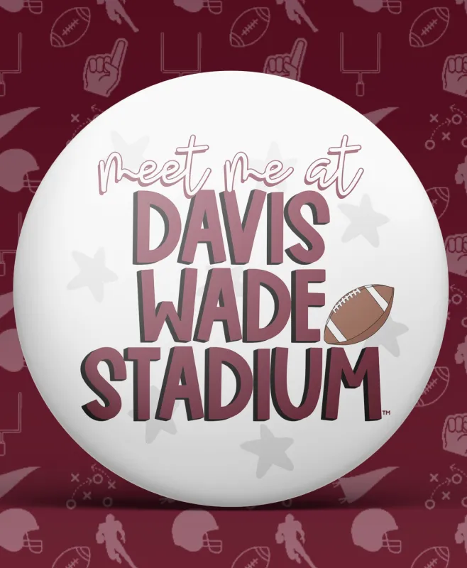 Meet Me At Davis Wade Gameday Button made by Bella Rose boutique
