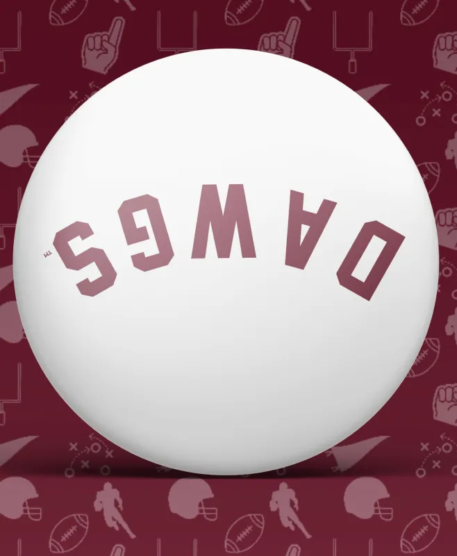 Upside Down DAWGS Gameday Button made by Bella Rose boutique