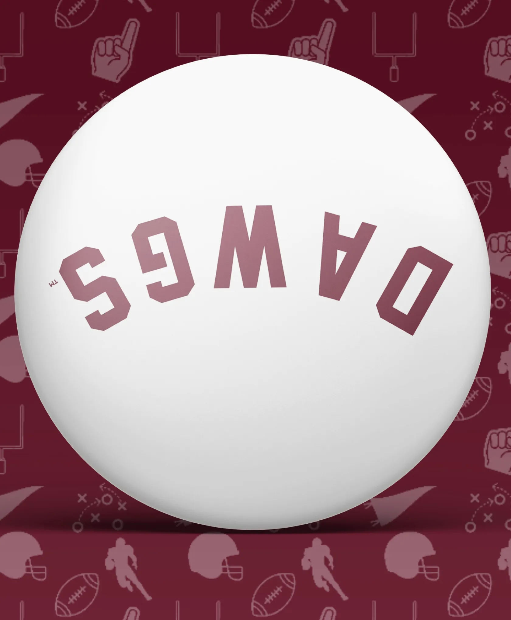 Upside Down DAWGS Gameday Button sold by Bella Rose boutique