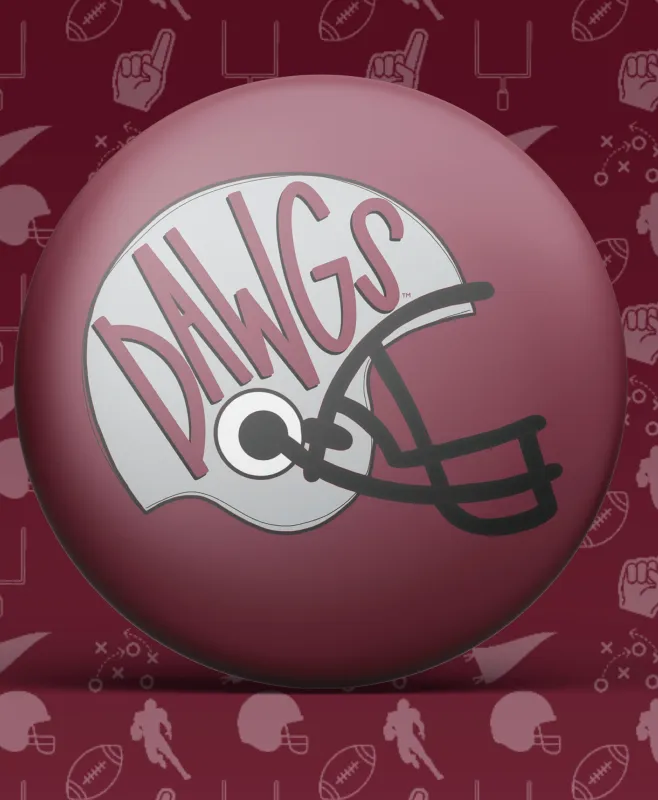 MSU DAWGS Helment Gameday Button made by Bella Rose boutique