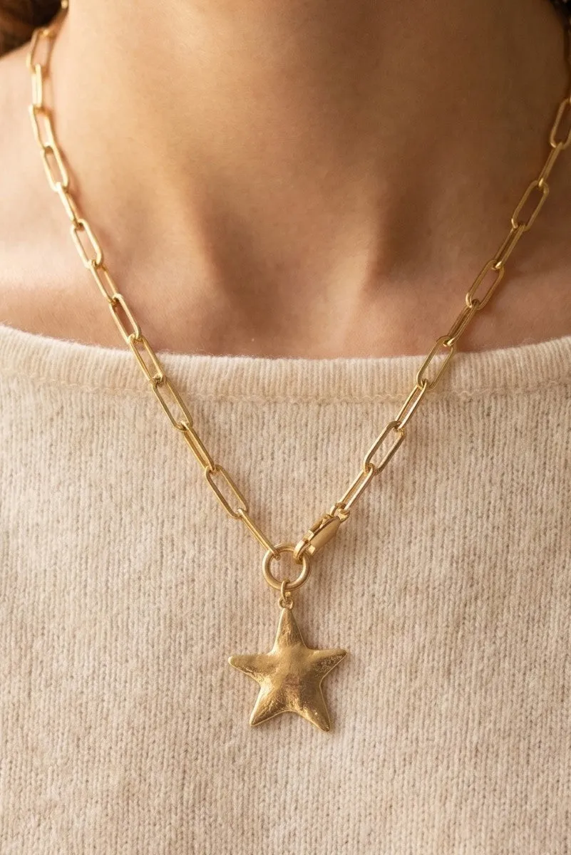 Star Pendant Chain Necklace sold by Bella Rose boutique