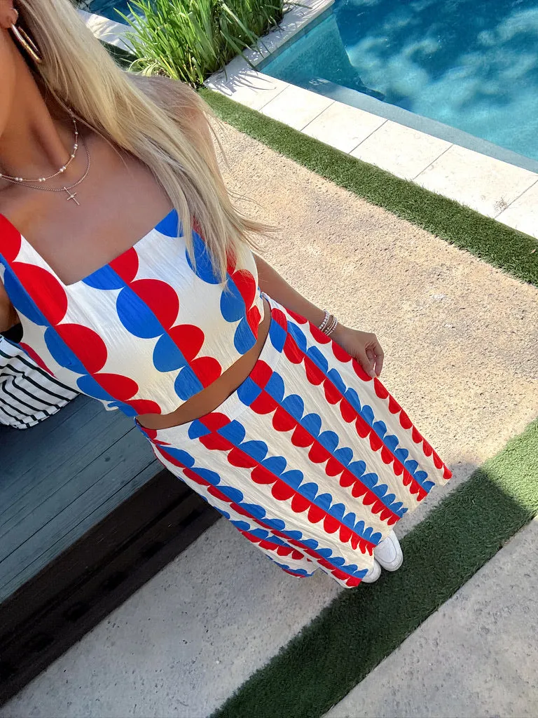 RESTOCK: Retro Causal Two Piece Set sold by Bella Rose boutique product image thumbnail 2
