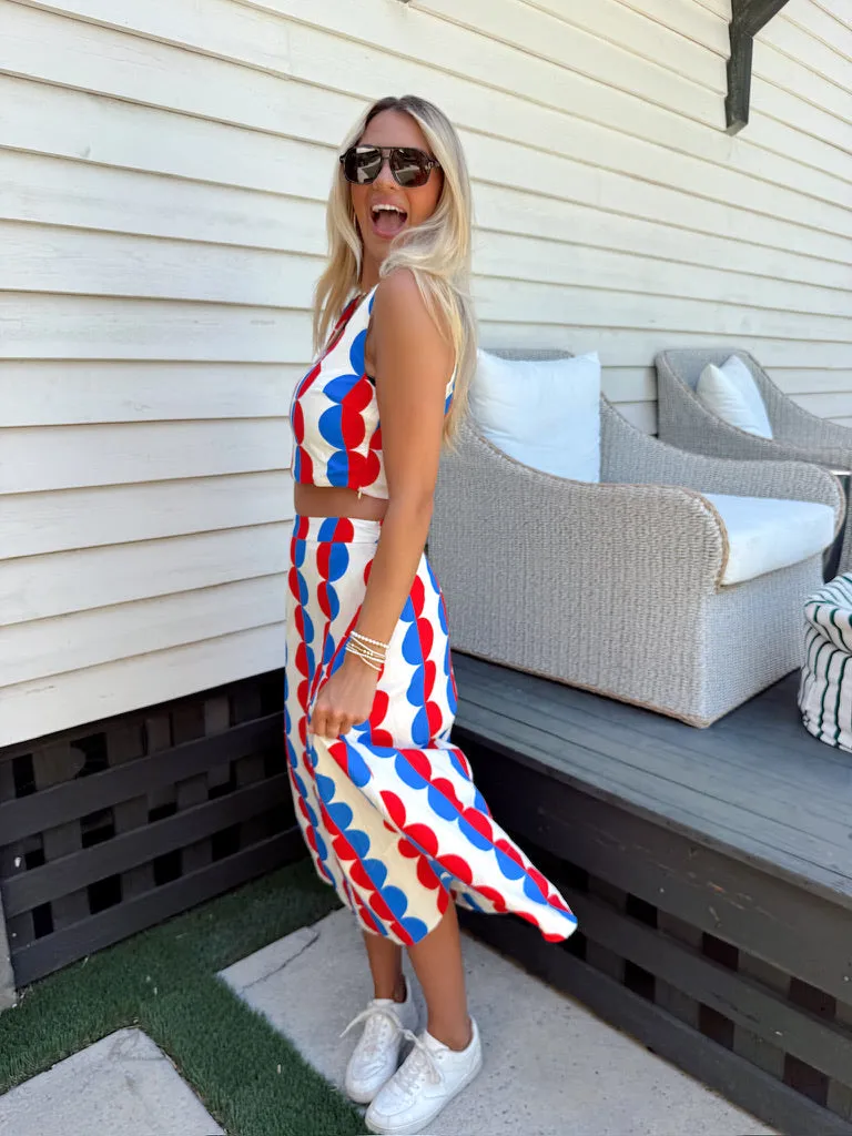 RESTOCK: Retro Causal Two Piece Set sold by Bella Rose boutique product image thumbnail 5