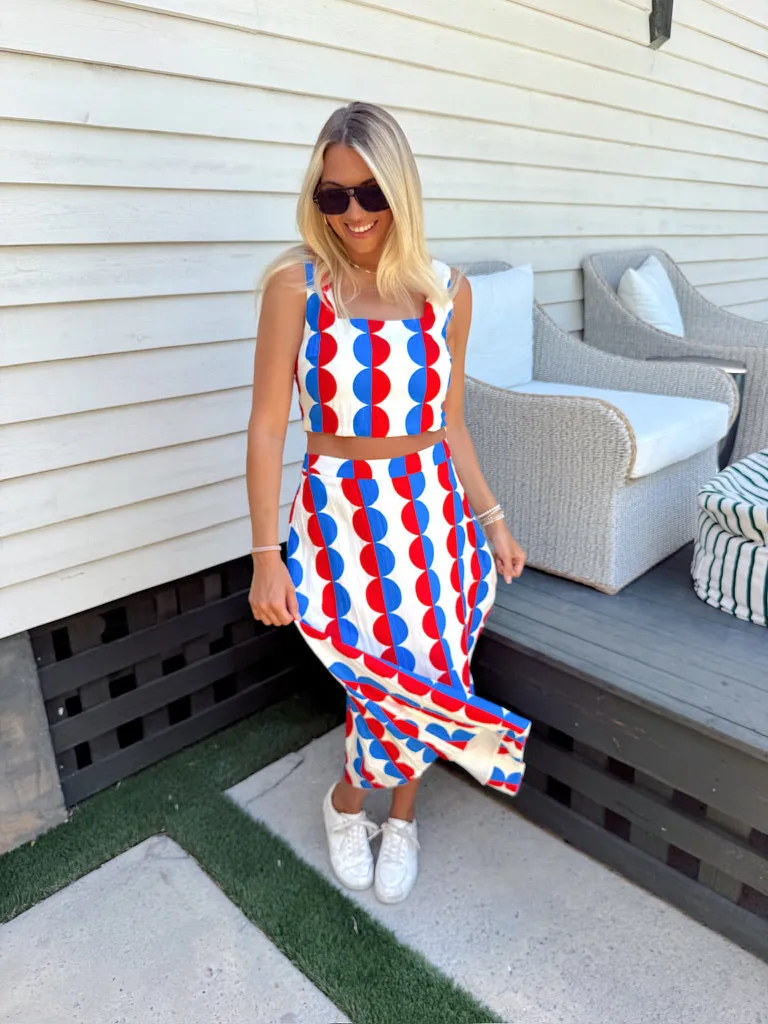 RESTOCK: Retro Causal Two Piece Set sold by Bella Rose boutique product image thumbnail 4