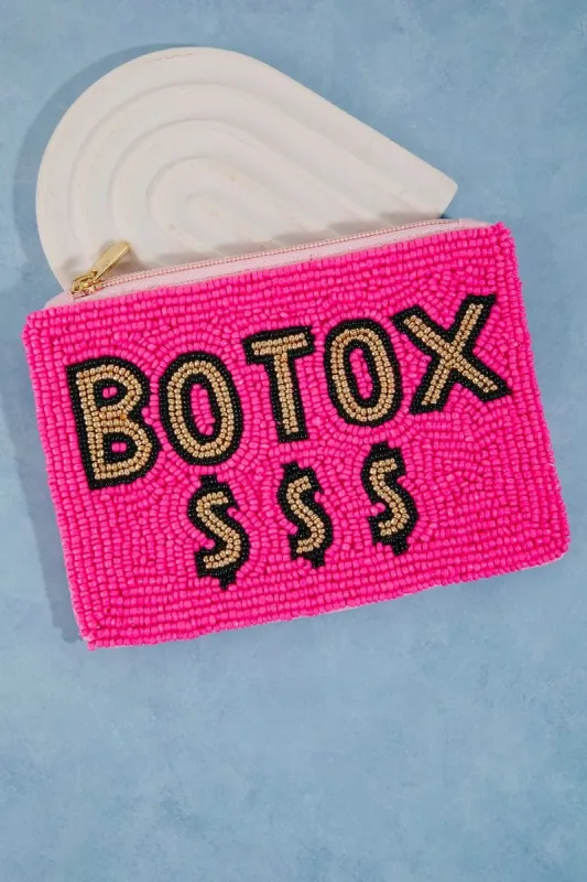 Botox Money Beaded Coin Pouch made by Fame Accessories