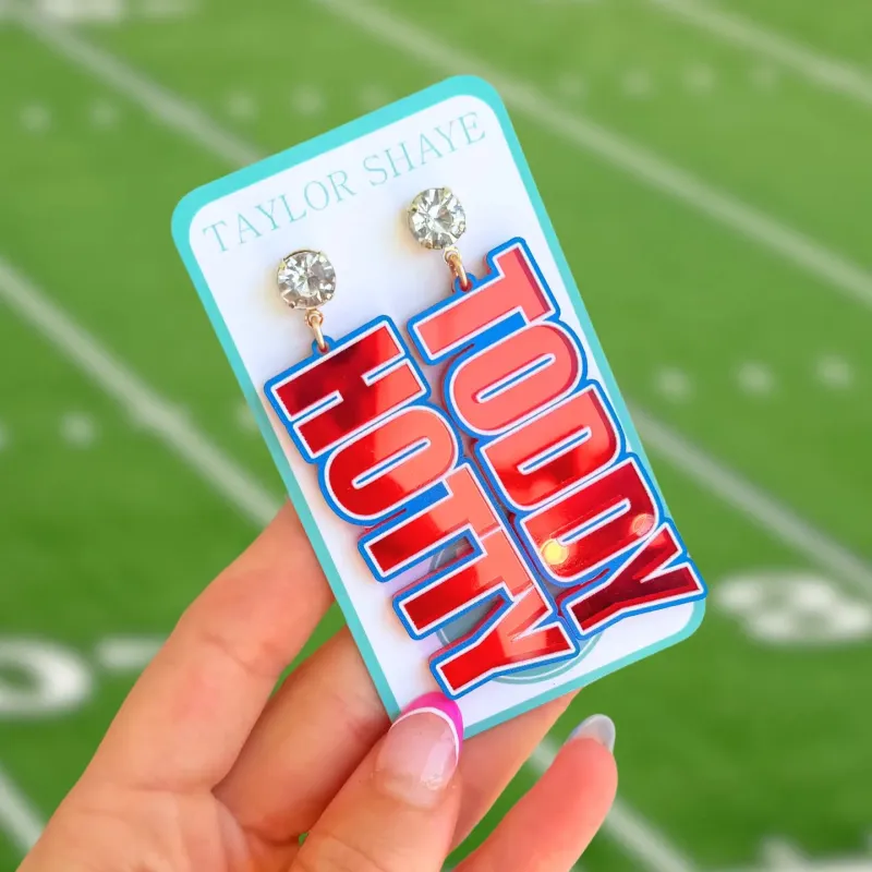 Hotty Toddy Acrylic Drops made by Bella Rose boutique