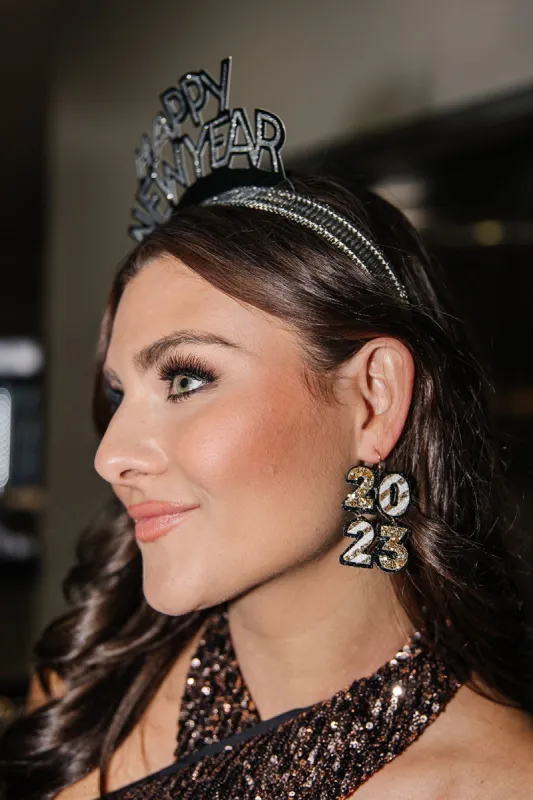 Glitter Embellished 2023 Stacked Earrings sold by Bella Rose boutique