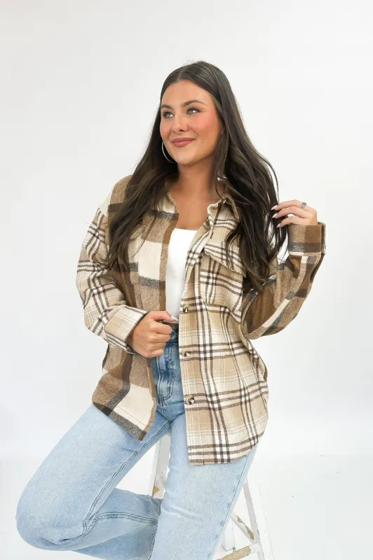 Everyday Enjoyment Plaid Jacket sold by Bella Rose boutique