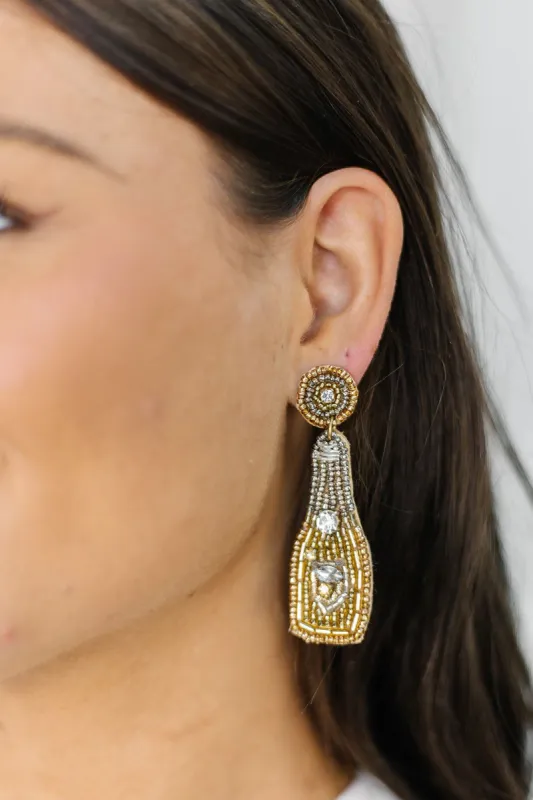 Statement Seed Bead Bottle Drop Earrings sold by Bella Rose boutique