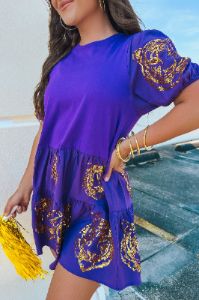 The Tiger Sequin Dress sold by Bella Rose boutique