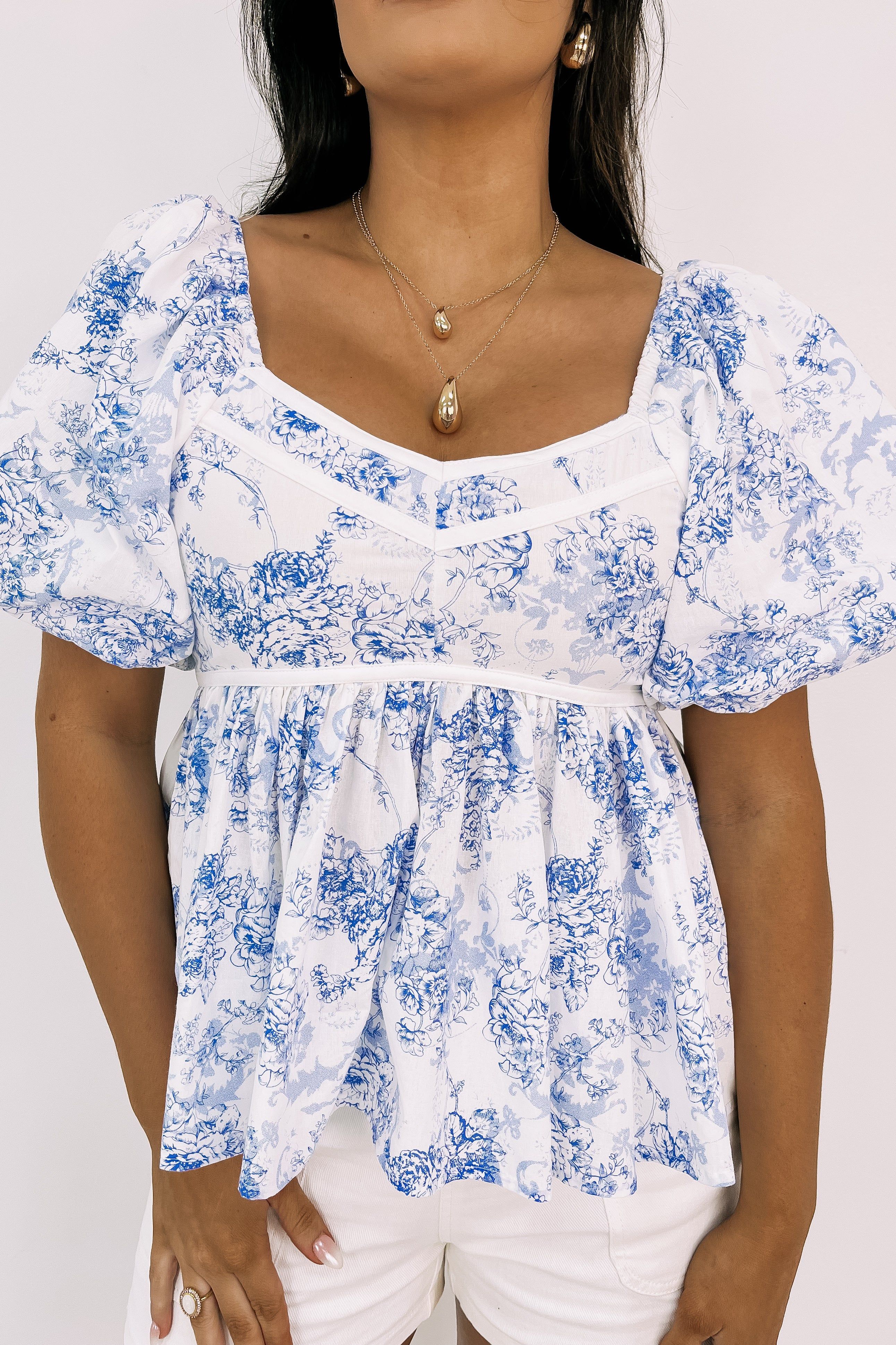 Sweetly Surprised Floral Top sold by Bella Rose boutique product image thumbnail 3