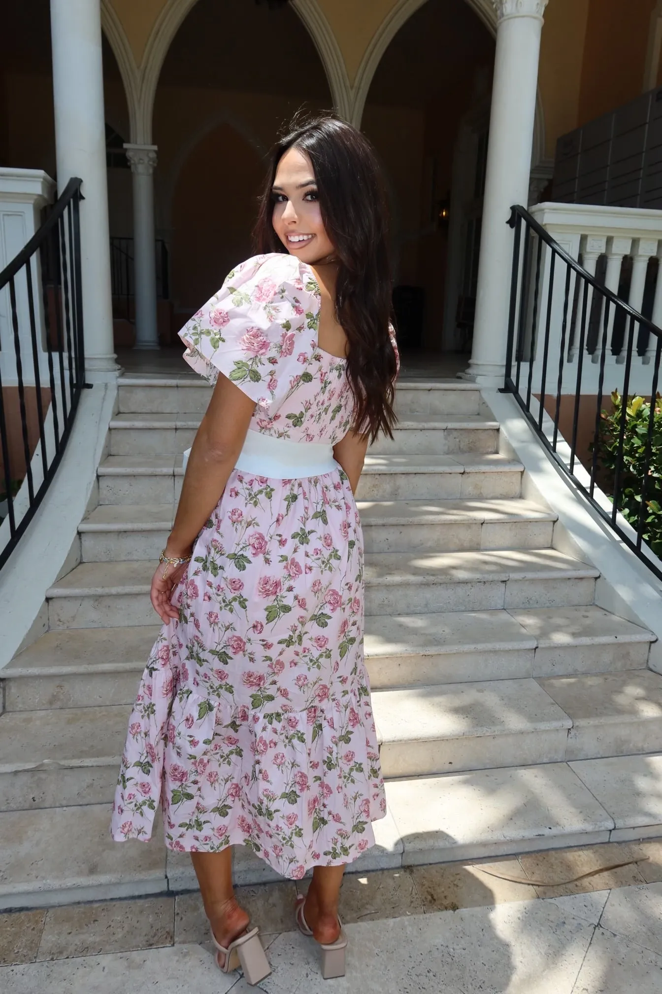 A Beautiful Feeling Midi Dress(LAST ONE - SIZE LARGE ) sold by Bella Rose boutique product image thumbnail 4