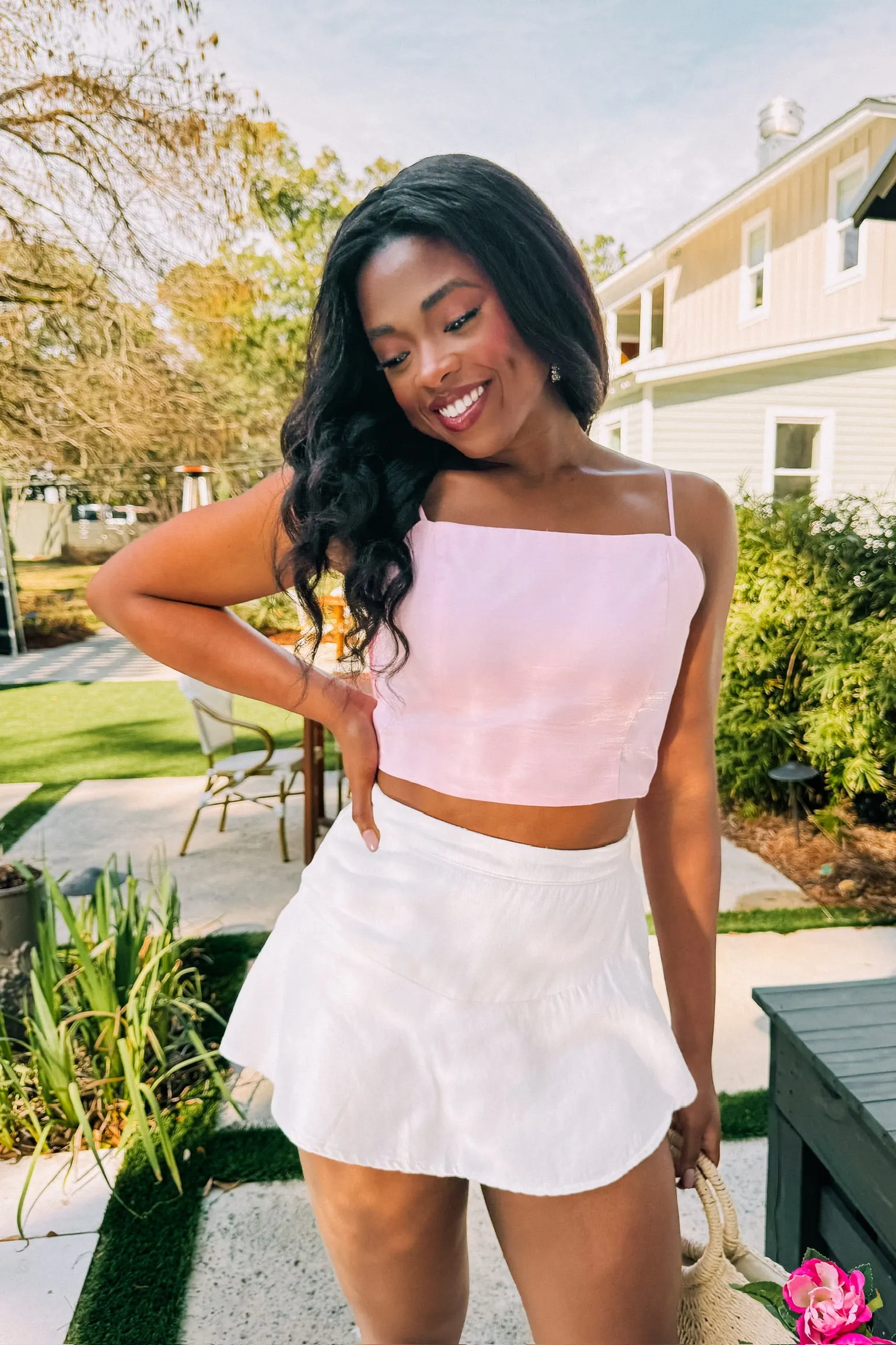 Clueless Wrap Denim Skort sold by Bella Rose boutique product image thumbnail 4