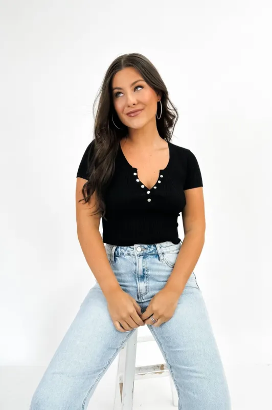 Let's Run Away Cropped Top sold by Bella Rose boutique