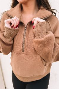 Worry Less Half Zip Pullover sold by Bella Rose boutique