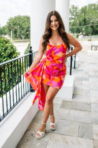 Colorfully Brilliant Strapless Dress sold by Bella Rose boutique