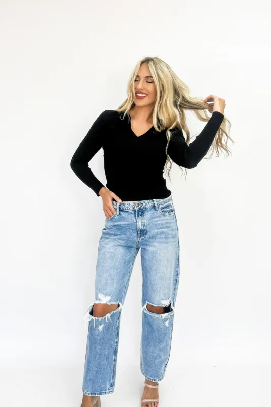 See You Differently Ribbed Top made by Blu Pepper