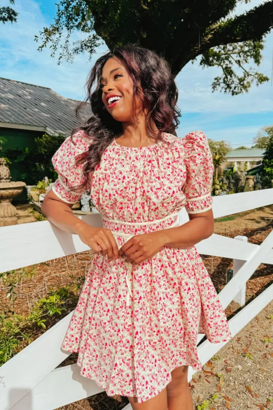 Garden Drinks Floral Dress sold by Bella Rose boutique
