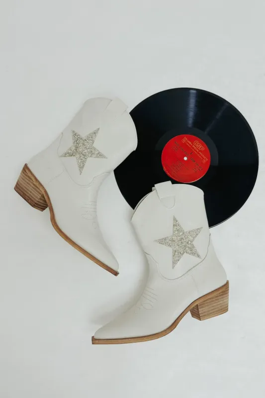 Star Struck Western Booties (LAST ONE - SIZE 10) sold by Bella Rose boutique