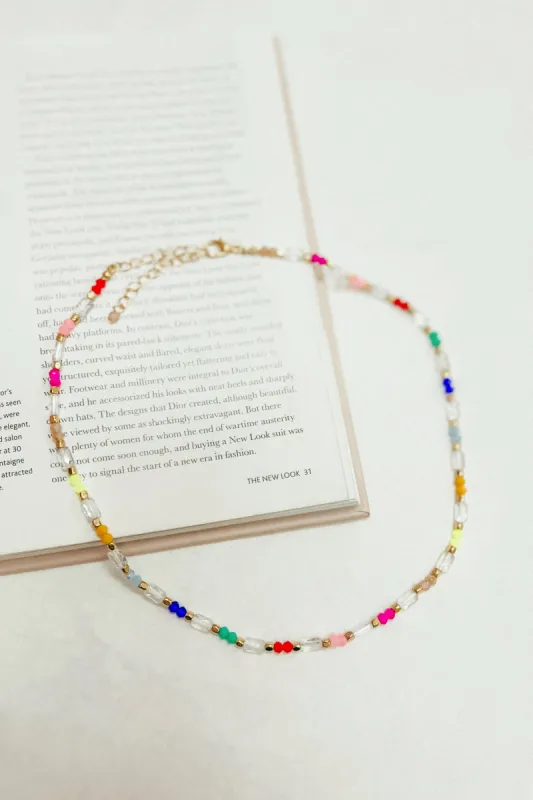 Colorful Connections Beaded Necklace sold by Bella Rose boutique