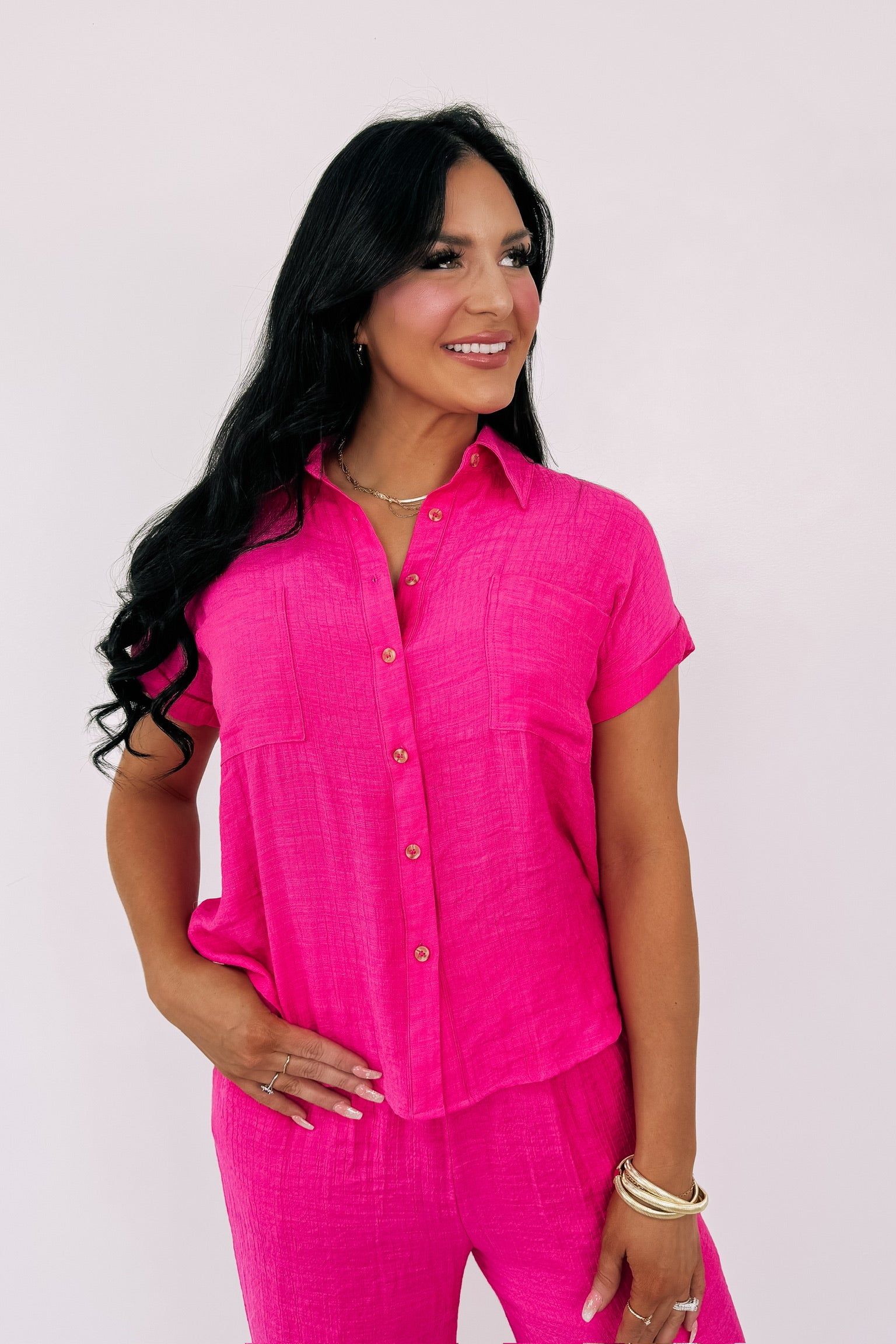 Sunday Slow-Down Textured Top sold by Bella Rose boutique product image thumbnail 2