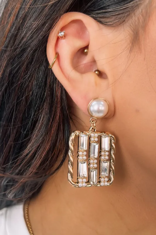 Twisted Elegance Dangle Earrings sold by Bella Rose boutique