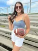 Concert Casual Denim Bustier Bodysuit sold by Bella Rose boutique