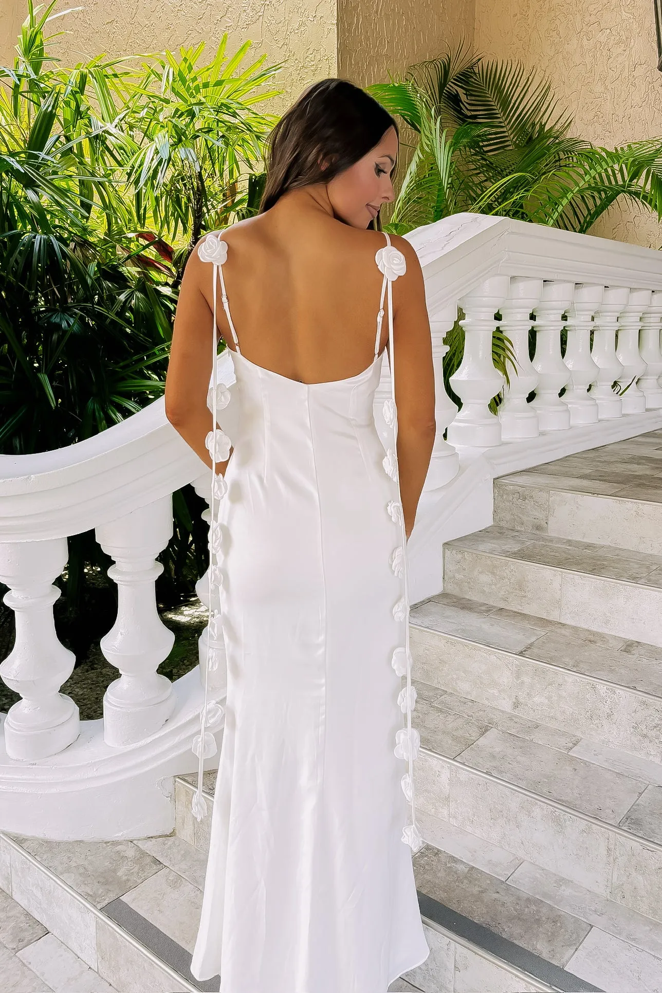 Dangerously Beautiful Satin Maxi Dress sold by Bella Rose boutique product image thumbnail 2