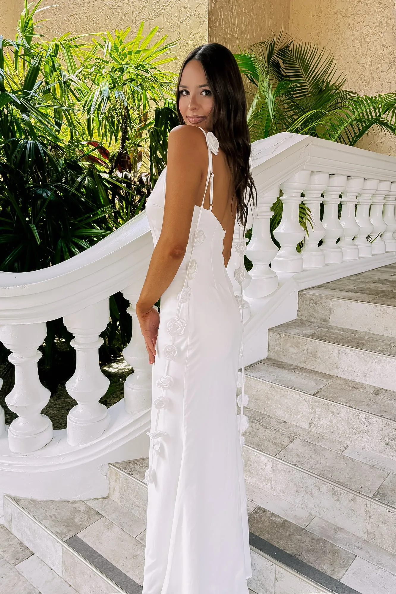 Dangerously Beautiful Satin Maxi Dress sold by Bella Rose boutique product image thumbnail 4