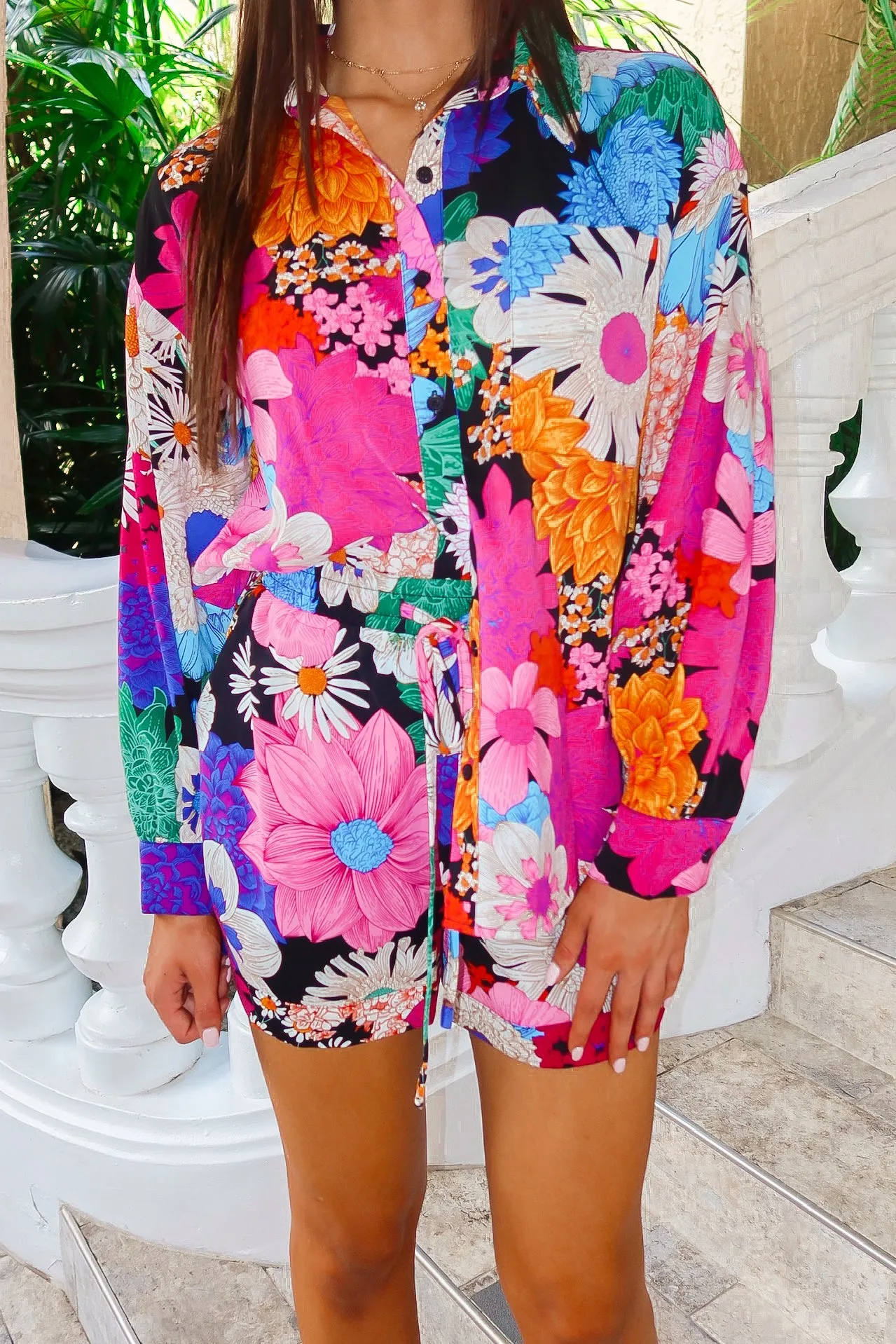 Brilliant Blooms Floral Two-Piece Set sold by Bella Rose boutique product image thumbnail 2