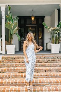 Delicate Floral Maxi Dress sold by Bella Rose boutique