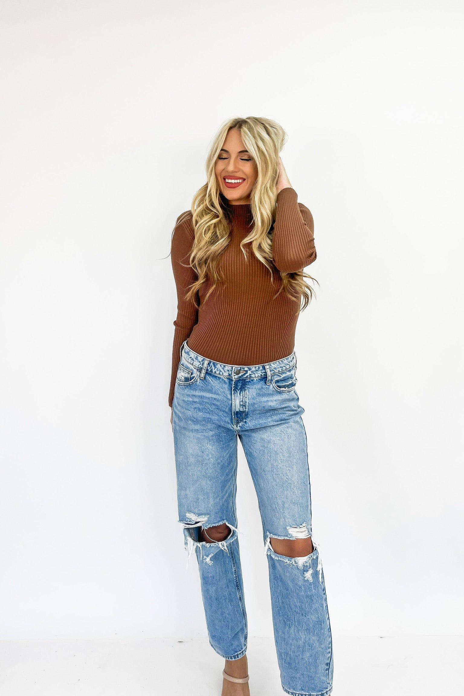 To The Top Ribbed Top sold by Bella Rose boutique product image thumbnail 2