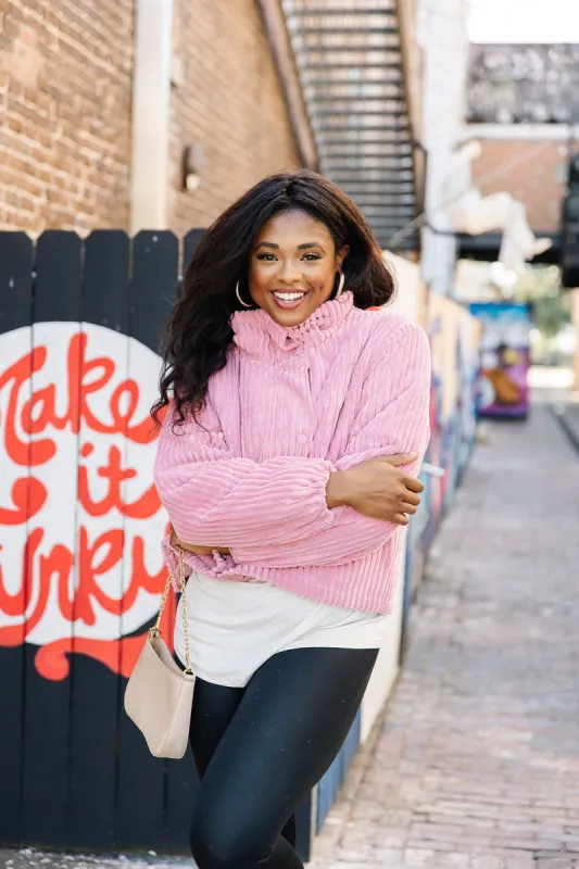 It's Giving Glamorous Corduroy Jacket sold by Bella Rose boutique